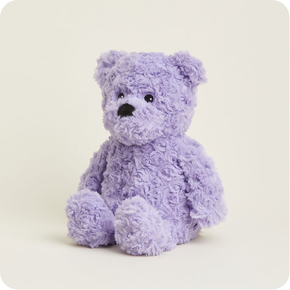 Image 102: Microwavable Purple Curly Bear