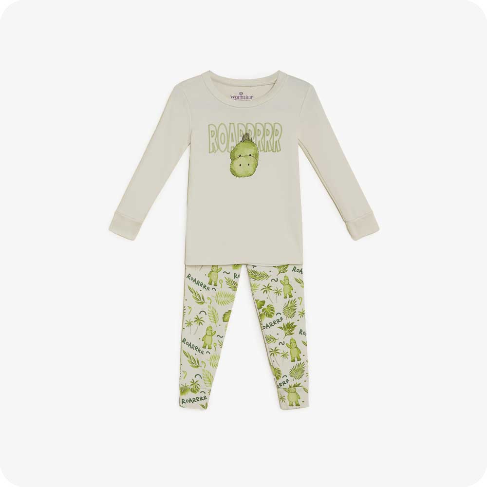 Image 86: Fun Dinosaur Pajama Set for Children - Warmies