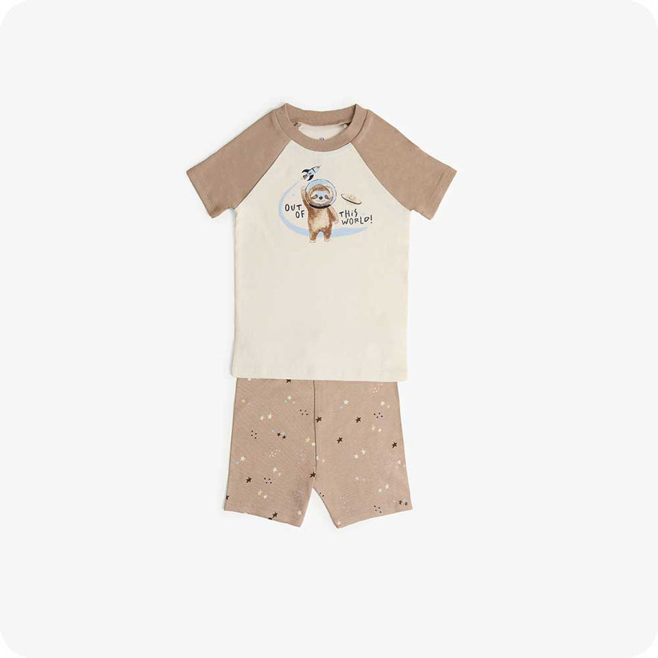 Sloth Shorties Pajamas - Opal Table Snug Range