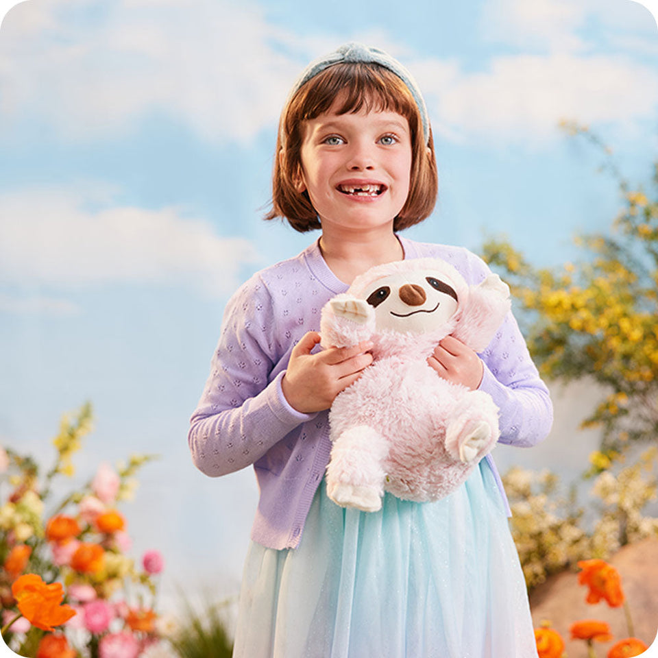 Pink Sloth - Steady Basket Snuggle Range