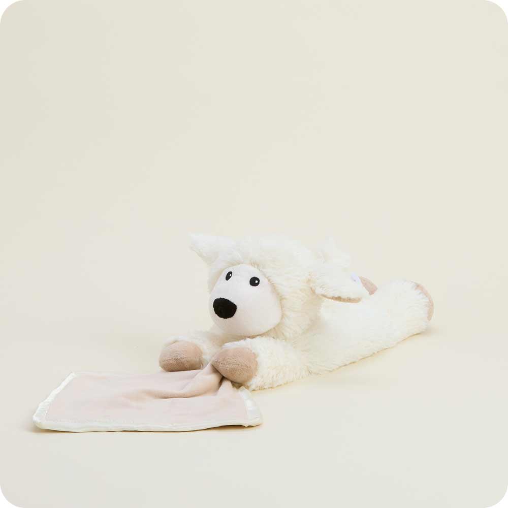 Image 97: Microwavable Sheep Infant Security Blanket