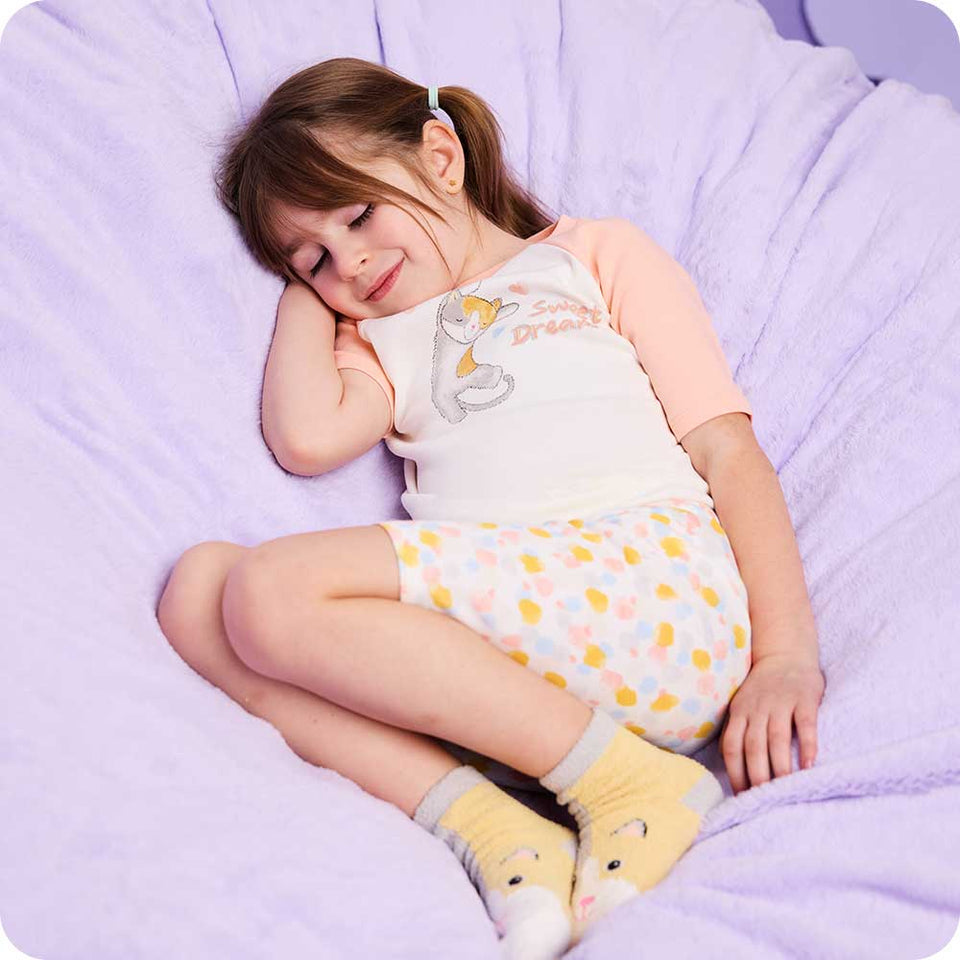 Calico Cat Shorties Pajamas - Rosy Table Dreamy Range
